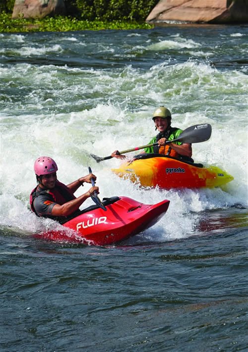 Kayak cruise on the Nile in Jinja